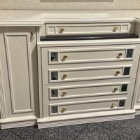 Comò laccato bianco