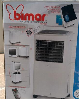 Ventilatore e rinfrescatore d’aria bianco