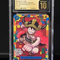 One piece Luffy P 110 CGC 10 Pristine promo oego