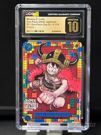 One piece Luffy P 110 CGC 10 Pristine promo oego