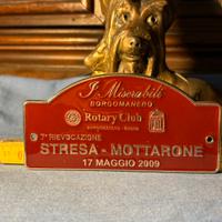 AUTO D’EPOCA STRESA MOTTARONE 2008 TARGHETTA DA ..