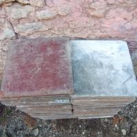 mattoni in cemento a scacchiera 