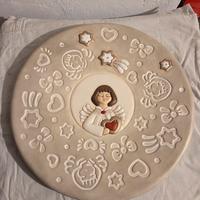 Piatto di Natale thun bianco