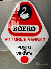 Insegna luminosa vintage Boero Vernici