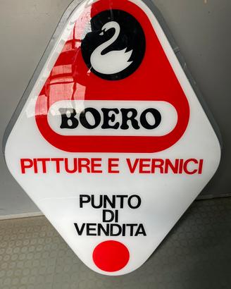 Insegna luminosa vintage Boero Vernici