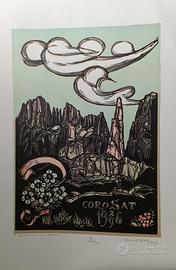 Stampa Xilografica di Remo Wolf