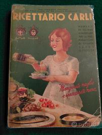 ANTICO RICETTARIO CARLI DEL 1954
