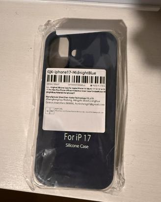 Cover iphone 17 blu