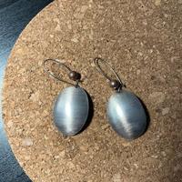 Orecchini Minimal Steel - Ovali satinati