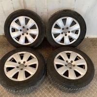 4 CERCHI IN LEGA AUDI A6 DA 16 CON GOMME 225/55/R1