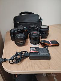 Sony alpha 200 + 4 obiettivi minolta