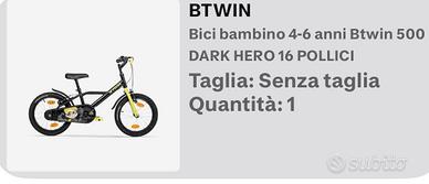 Btwin 16 pollici