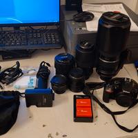 KIT NIKON D5600+OBIETTIVI+ACCESSORI+ZAINO