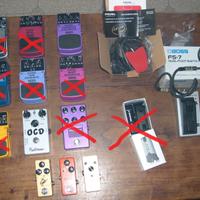 7 PEDALI Overdrive,Distortion,Fuzz,Dual Switch