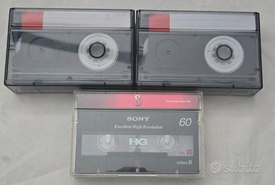 Lotto 3  videocassette videocamera vintage