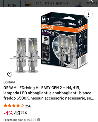 Lampade fari led