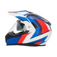 CASCO ADVENTURE ACERBIS FLIP 2206  BIANCO BLU ROSS