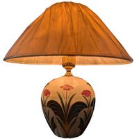 Lampada da tavolo in ceramica dipinta a mano