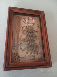 Quadro nodi marinari nodo spagnolo cm.22x15