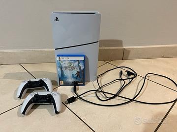 PS5 + 2 controller + gioco + hdmi + alimentatore