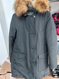 Parka nero Woolrich donna