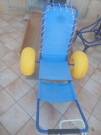 Sedia a rotelle da spiaggia