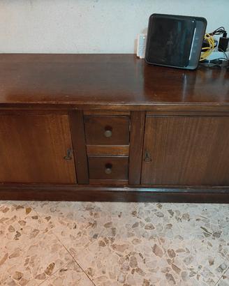 Mobile Porta TV / Credenza Bassa in Legno Arte Pov