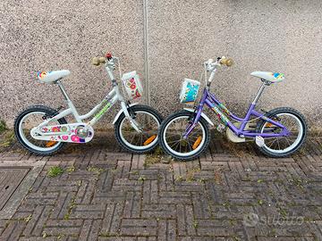 Bici bicicletta bambina ruota 16 rotelle