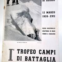 1939 Asiago I° Trofeo Campi di Battaglia opuscolo