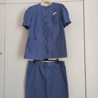 Completo donna giacca e gonna color lilla  cotone
