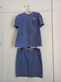 Completo donna giacca e gonna color lilla  cotone