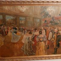 quadro riproduzione "ballo di corte all' hofburg"