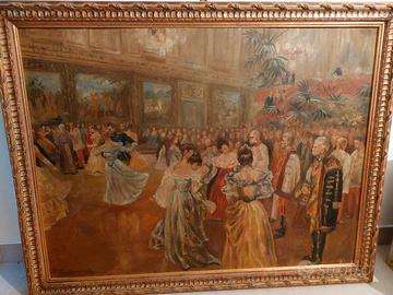 quadro riproduzione "ballo di corte all' hofburg"