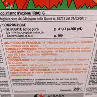 Diserbo erbacce Glifosate