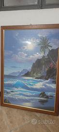 Puzzle assemblato con cornice - dimensione 92x68 c