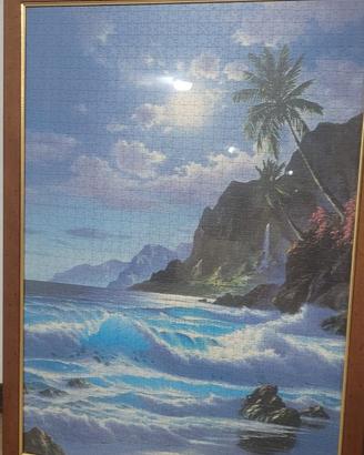 Puzzle assemblato con cornice - dimensione 92x68 c