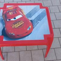 Tavolo tavolino plastica Cars