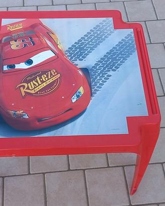 Tavolo tavolino plastica Cars
