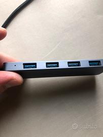 Adattatore da Usb C a 4 Usb normali