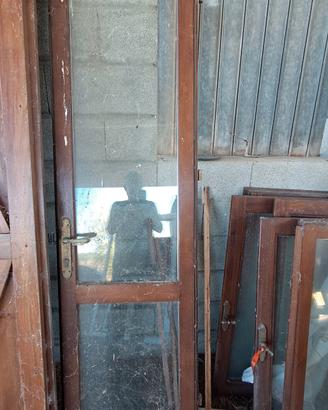 finestre e portafinestra usate in legno 