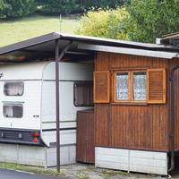 Roulotte Elnagh + Casa mobile in legno