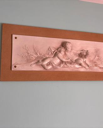 Quadro con angeli in rilievo