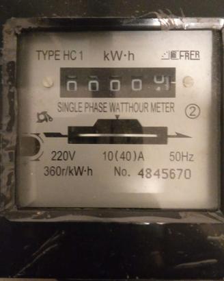 CONTATORE LUCE 220 MONOFASE VINTAGE