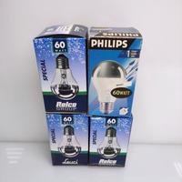 4 Lampadine Leuci Philips 60W Goccia Cupola
