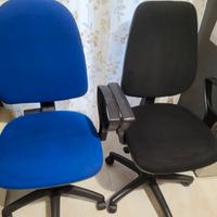 SEDIE UFFICI BLU E 1 NERA CON RUOTE