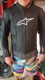 Giubbino in pelle Alpinestar come nuovo