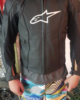 Giubbino in pelle Alpinestar come nuovo