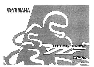 Libretto uso manutenzione yamaha YZF-R6 2001-2002