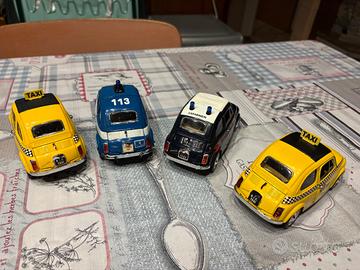 Lotto Fiat 500 Burago 1/24