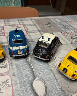 Lotto Fiat 500 Burago 1/24